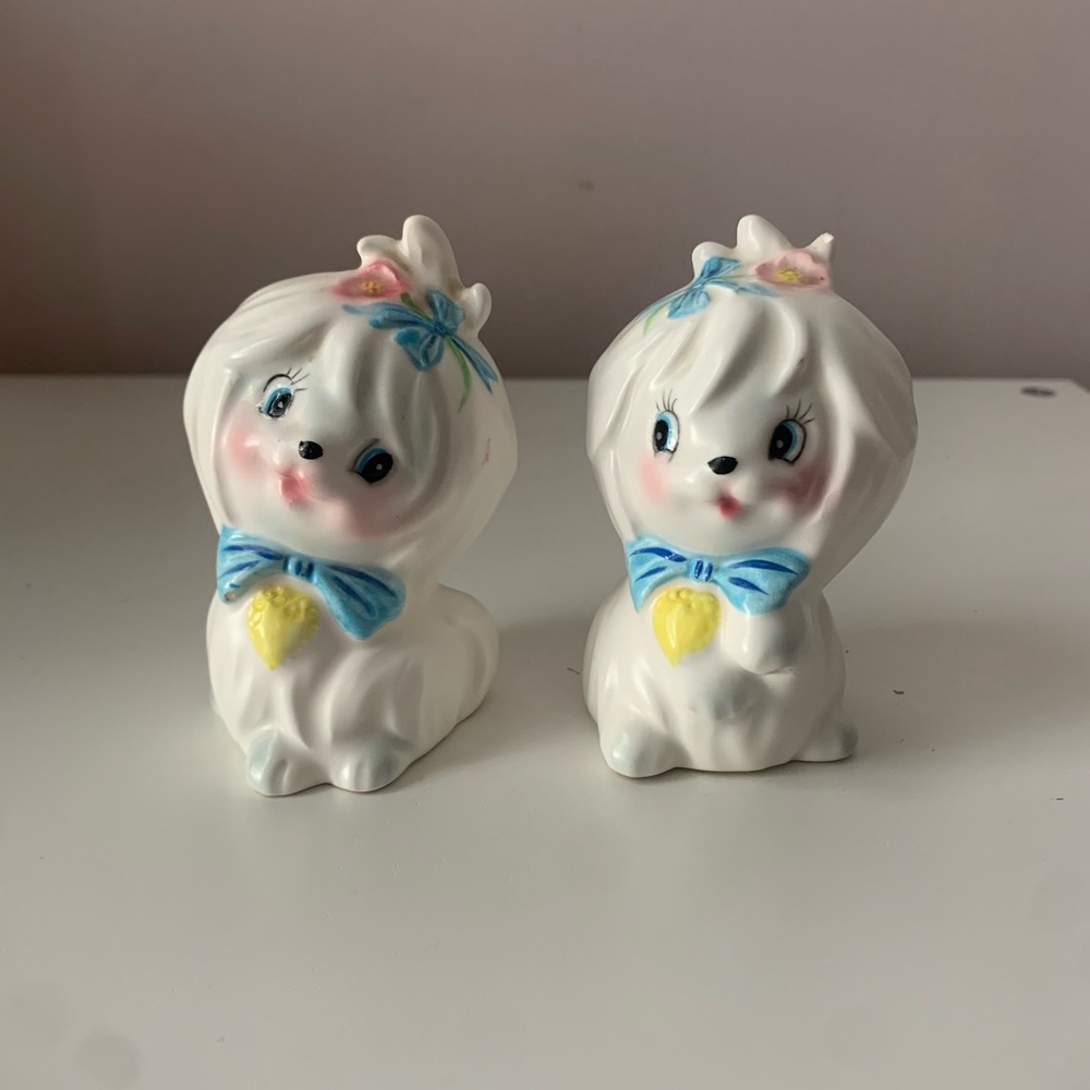 Vintage MCM Lefton Mr Toodles Salt And Pepper Shakers